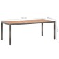 vidaXL Set de muebles de jardín 9 pzas ratán sintético gris vidaXL Set de muebles de jardín 9 pzas ratán sintético gris