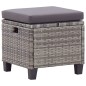 vidaXL Muebles de jardín 6 pzas y cojines ratán sintético gris oscuro