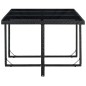 vidaXL Set comedor de jardín 11 piezas y cojines ratán sintético negro