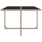 vidaXL Set de comedor de jardín 5 pzas y cojines ratán sintético beige vidaXL Set de comedor de jardín 5 pzas y cojines ratán sintético beige