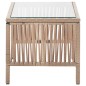 vidaXL Set muebles de jardín 4 piezas y cojines ratán sintético beige vidaXL Set muebles de jardín 4 piezas y cojines ratán sintético beige