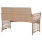 vidaXL Set muebles de jardín 4 piezas y cojines ratán sintético beige vidaXL Set muebles de jardín 4 piezas y cojines ratán sintético beige