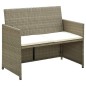 vidaXL Set de muebles de jardín 4 pzas y cojines ratán sintético beige vidaXL Set de muebles de jardín 4 pzas y cojines ratán sintético beige