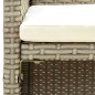 vidaXL Set de muebles de jardín 4 pzas y cojines ratán sintético beige vidaXL Set de muebles de jardín 4 pzas y cojines ratán sintético beige