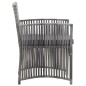 vidaXL Sillones de jardín con cojines 2 uds ratán sintético antracita vidaXL Sillones de jardín con cojines 2 uds ratán sintético antracita