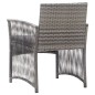 vidaXL Sillones de jardín con cojines 2 uds ratán sintético antracita vidaXL Sillones de jardín con cojines 2 uds ratán sintético antracita