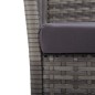 vidaXL Sillones de jardín con cojines 2 uds ratán sintético antracita vidaXL Sillones de jardín con cojines 2 uds ratán sintético antracita