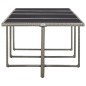 vidaXL Set comedor de jardín 13 piezas y cojines ratán sintético gris