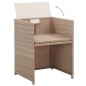 vidaXL Set comedor de jardín 17 piezas y cojines ratán sintético beige vidaXL Set comedor de jardín 17 piezas y cojines ratán sintético beige
