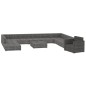 vidaXL Set de muebles de jardín 11 pzas y cojines ratán sintético gris vidaXL Set de muebles de jardín 11 pzas y cojines ratán sintético gris