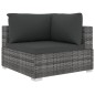 vidaXL Set de muebles de jardín 11 pzas y cojines ratán sintético gris vidaXL Set de muebles de jardín 11 pzas y cojines ratán sintético gris