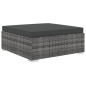 vidaXL Set de muebles de jardín 11 pzas y cojines ratán sintético gris vidaXL Set de muebles de jardín 11 pzas y cojines ratán sintético gris