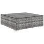 vidaXL Set de muebles de jardín 11 pzas y cojines ratán sintético gris vidaXL Set de muebles de jardín 11 pzas y cojines ratán sintético gris
