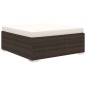vidaXL Set muebles de jardín 8 piezas y cojines ratán sintético marrón vidaXL Set muebles de jardín 8 piezas y cojines ratán sintético marrón