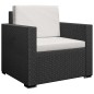 vidaXL Set muebles de jardín 13 piezas y cojines ratán sintético negro vidaXL Set muebles de jardín 13 piezas y cojines ratán sintético negro
