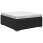 vidaXL Set muebles de jardín 13 piezas y cojines ratán sintético negro vidaXL Set muebles de jardín 13 piezas y cojines ratán sintético negro