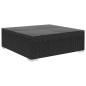 vidaXL Set muebles de jardín 12 pzas y cojines ratán sintético negro vidaXL Set muebles de jardín 12 pzas y cojines ratán sintético negro