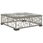 vidaXL Set de muebles de jardín 5 pzas y cojines ratán sintético gris
