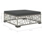 vidaXL Set de muebles de jardín 5 pzas y cojines ratán sintético gris
