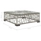 vidaXL Set de muebles de jardín 5 pzas y cojines ratán sintético gris
