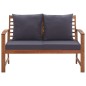 vidaXL Muebles de jardín 4 piezas con cojines madera acacia maciza vidaXL Muebles de jardín 4 piezas con cojines madera acacia maciza