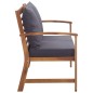 vidaXL Muebles de jardín 4 piezas con cojines madera acacia maciza vidaXL Muebles de jardín 4 piezas con cojines madera acacia maciza