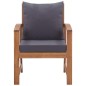 vidaXL Muebles de jardín 4 piezas con cojines madera acacia maciza vidaXL Muebles de jardín 4 piezas con cojines madera acacia maciza