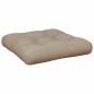 vidaXL Cojín para sofá de palets de tela gris taupé 60x61,5x10 cm