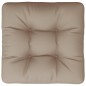vidaXL Cojín para sofá de palets de tela gris taupé 60x61,5x10 cm