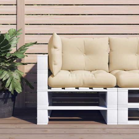 vidaXL Cojines para sofá de palets 3 unidades tela beige