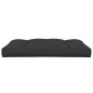 vidaXL Cojín de asiento de jardín de tela negro 120x80x12 cm