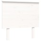 vidaXL Estructura de cama individual con cabecero madera maciza blanco vidaXL Estructura de cama individual con cabecero madera maciza blanco