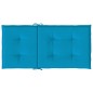vidaXL Cojín silla jardín respaldo bajo 2 uds tela Oxford azul vidaXL Cojín silla jardín respaldo bajo 2 uds tela Oxford azul