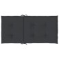 vidaXL Cojín de silla de jardín respaldo bajo 4 uds tela Oxford negro vidaXL Cojín de silla de jardín respaldo bajo 4 uds tela Oxford negro