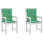 vidaXL Cojín silla jardín respaldo bajo 2 uds tela Oxford verde vidaXL Cojín silla jardín respaldo bajo 2 uds tela Oxford verde