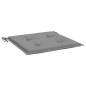 vidaXL Cojines de silla de jardín 4 uds tela gris 40x40x3 cm vidaXL Cojines de silla de jardín 4 uds tela gris 40x40x3 cm