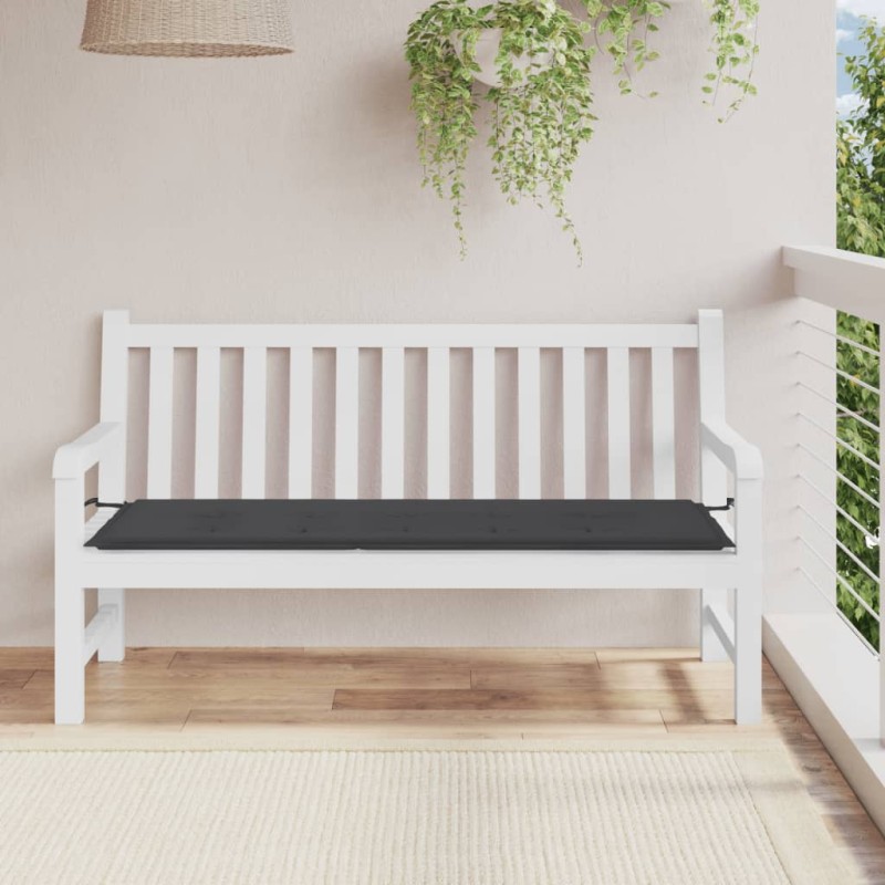 vidaXL Cojín de banco de jardín tela Oxford negro 150x50x3 cm vidaXL Cojín de banco de jardín tela Oxford negro 150x50x3 cm