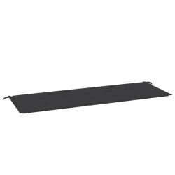vidaXL Cojín de banco de jardín tela Oxford negro 150x50x3 cm