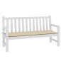 vidaXL Cojín de banco de jardín tela Oxford beige 150x50x3 cm vidaXL Cojín de banco de jardín tela Oxford beige 150x50x3 cm
