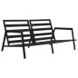 vidaXL Muebles de jardín 4 pzas y cojines de aluminio gris oscuro vidaXL Muebles de jardín 4 pzas y cojines de aluminio gris oscuro