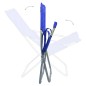 vidaXL Sillas de playa plegables 2 unidades tela azul vidaXL Sillas de playa plegables 2 unidades tela azul