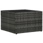 vidaXL Set de muebles de jardín 5 pzas y cojines ratán sintético gris