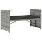 vidaXL Set de muebles de jardín 5 pzas y cojines ratán sintético gris vidaXL Set de muebles de jardín 5 pzas y cojines ratán sintético gris