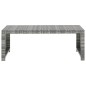 vidaXL Set de muebles de jardín 5 pzas y cojines ratán sintético gris vidaXL Set de muebles de jardín 5 pzas y cojines ratán sintético gris