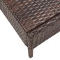 vidaXL Set sofás de jardín 5 piezas y cojines ratán sintético marrón vidaXL Set sofás de jardín 5 piezas y cojines ratán sintético marrón