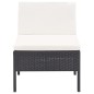 vidaXL Set muebles de jardín 6 piezas y cojines ratán sintético negro vidaXL Set muebles de jardín 6 piezas y cojines ratán sintético negro