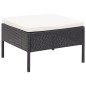 vidaXL Set muebles de jardín 6 piezas y cojines ratán sintético negro vidaXL Set muebles de jardín 6 piezas y cojines ratán sintético negro