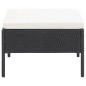 vidaXL Set muebles de jardín 6 piezas y cojines ratán sintético negro vidaXL Set muebles de jardín 6 piezas y cojines ratán sintético negro