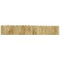 vidaXL Rollo de borde de madera de pino impregnada verde 120 cm vidaXL Rollo de borde de madera de pino impregnada verde 120 cm