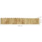 vidaXL Rollo de borde de madera de pino impregnada verde 120 cm vidaXL Rollo de borde de madera de pino impregnada verde 120 cm